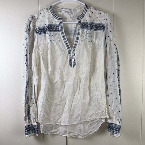 Veronica Beard | Carta Embroidered‎ Blouse | - Picture 1 of 7